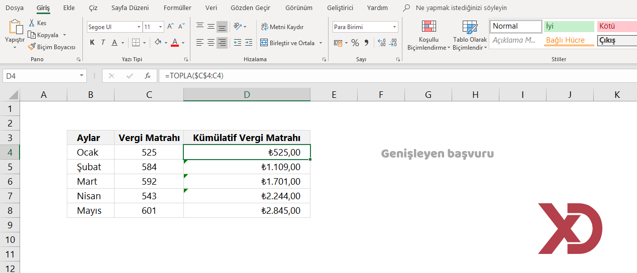 Genişleyen Başvuru