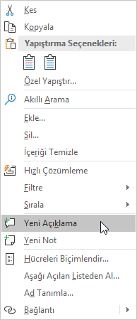 Tartışmalar için zincir açıklamalar eklemek