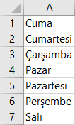 Özel Listelere göre sıralama yapmak Özel Listelere göre sıralama yapmak