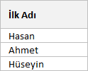 Adı Soyadı ve İkinci Adı Ayırma