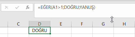 Formül alanını büyütme