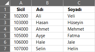 Excel'de Araya Hızlı Satır Ekleme