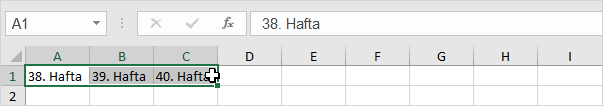 Çoklu Hücre Seçimi