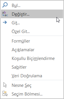 Değiştir'i Tıklayın Değiştir'i Tıklayın