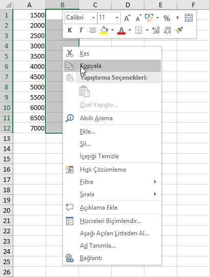 Boş Olanları Atla