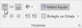 Üste Hizalama
