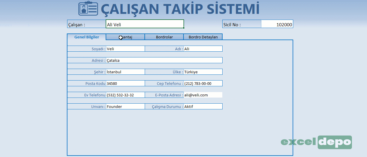 Çalışan Takip Sistemi