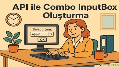 API ile Combo InputBox Oluşturma