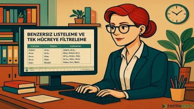 Benzersiz Listeleme ve Tek Hücreye Filtreleme
