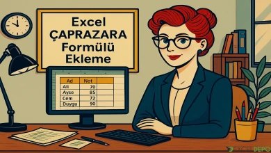 Excel ÇAPRAZARA Formülü Ekleme