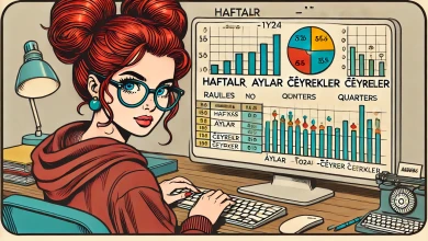 Haftalar Aylar ve Çeyrek Yıllar Grafiği Oluşturma