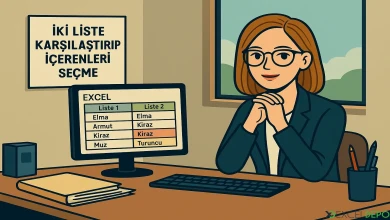 İki Liste Karşılaştırıp İçerenleri Seçme