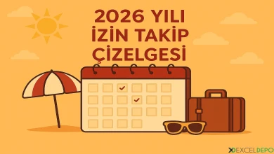 2026 Yılı İzin Takip Çizelgesi