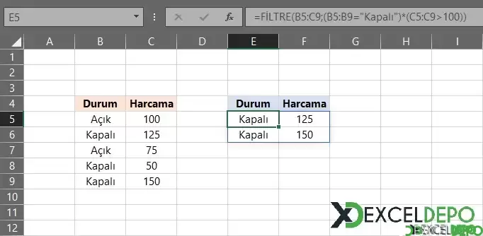 Otomatik Yeni Excel İşlevleri