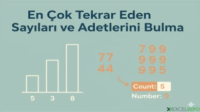 En Çok Tekrar Eden Sayıları ve Adetlerini Bulma