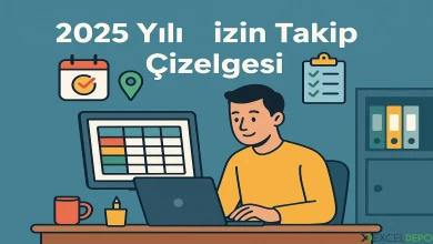 2025 Yılı İzin Takip Çizelgesi