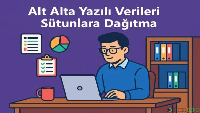 Alt Alta Yazılı Verileri Sütunlara Dağıtma