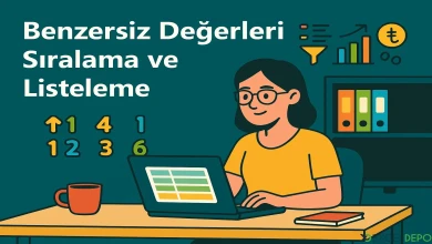 Benzersiz Değerleri Sıralama ve Listeleme