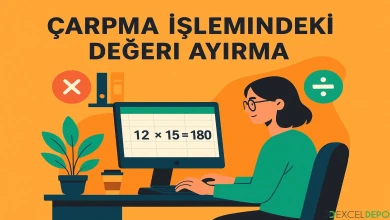 Çarpma İşlemindeki Değeri Ayırma