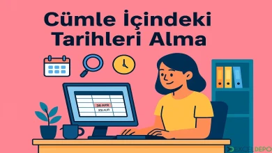 Cümle İçindeki Tarihleri Alma