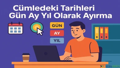 Cümledeki Tarihleri Gün Ay Yıl Olarak Ayırma