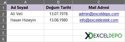 Doğum Gününde Otomatik Mail Gönderme