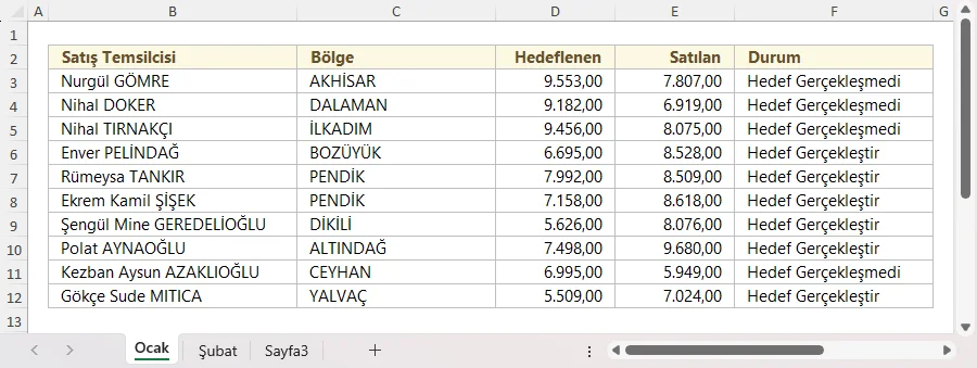 DÜŞEYARA Sayfa Adını Değişken Yapma