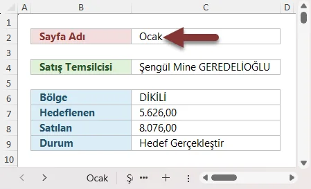 DÜŞEYARA Sayfa Adını Değişken Yapma