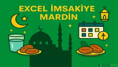 Excel İmsakiye Mardin