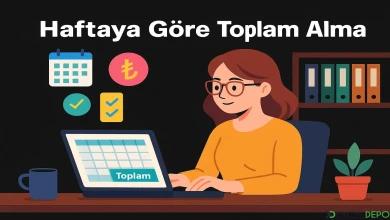 Haftaya Göre Toplam Alma