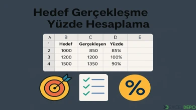 Hedef Gerçekleşme Yüzde Hesaplama