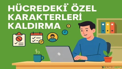 Hücredeki Özel Karakterleri Kaldırma