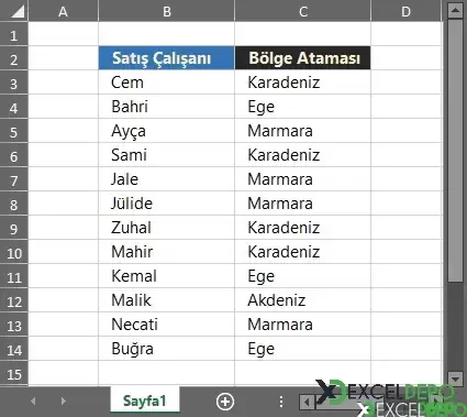 Rastgele Çalışan Ataması Yapma