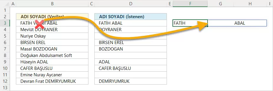 Tamamı Büyük Harfle Yazılanları Yazdırma