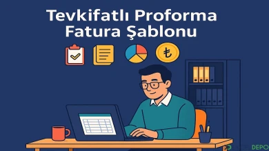 Tevkifatli Proforma Fatura Şablonu