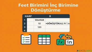 Feet Birimini İnç Birimine Dönüştürme