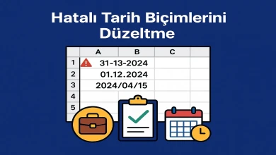 Hatalı Tarih Biçimlerini Düzeltme